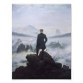 Der Wanderer über dem Nebel Fotodruck (Vorne)