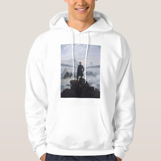 Der Wanderer über dem Nebel Hoodie (Vorderseite)