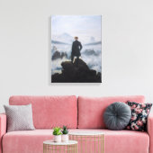 Der Wanderer über dem Nebel Leinwanddruck (Insitu (Wohnzimmer))