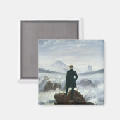 Der Wanderer über dem Nebel-Meer, 1818 Magnet (Vorderseite/Rückseite)