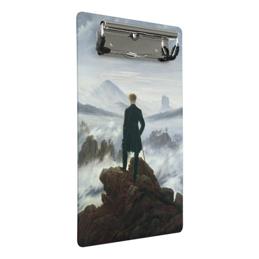 Der Wanderer über dem Nebel-Meer, 1818 Mini Klemmbrett (Schrägansicht)