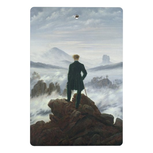 Der Wanderer über dem Nebel-Meer, 1818 Mini Klemmbrett (Rückseite)
