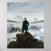 Der Wanderer über dem Nebel-Meer, 1818 Poster (Vorne)