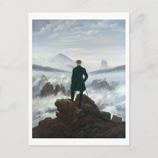 Der Wanderer über dem Nebel-Meer, 1818 Postkarte (Vorderseite)