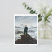 Der Wanderer über dem Nebel-Meer, 1818 Postkarte (Stehend Vorderseite)