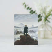 Der Wanderer über dem Nebel-Meer, 1818 Postkarte (Stehend Vorderseite)