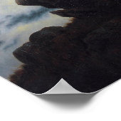 Der Wanderer über dem Nebel Poster (Ecke)