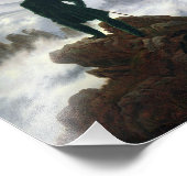 Der Wanderer über dem Nebelmeer Fotodruck (Ecke)