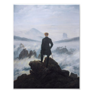 Der Wanderer über dem Nebelmeer Fotodruck