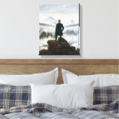 Der Wanderer über dem Nebelmeer Leinwanddruck (Insitu (Schlafzimmer))