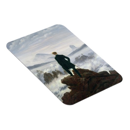 Der Wanderer über dem Nebelmeer Magnet (Rechte Seite)