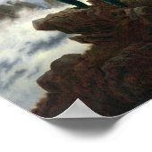 Der Wanderer über dem Nebelmeer Poster (Ecke)