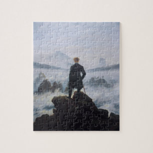 Der Wanderer über dem Nebelmeer Puzzle