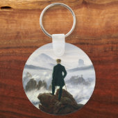 Der Wanderer über dem Nebelmeer Schlüsselanhänger (Vorderseite)