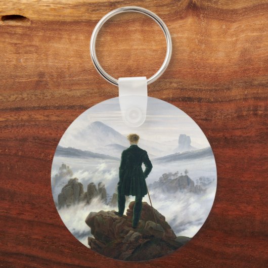Der Wanderer über dem Nebelmeer Schlüsselanhänger (Vorderseite)