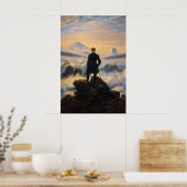 Der Wanderer über dem Nebelmeer von Friedrich Poster (Küche)