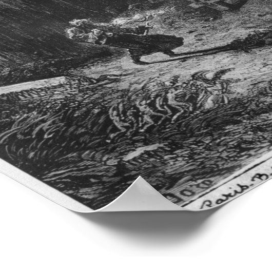 Der Wanderjuw im Friedhof Poster (Ecke)