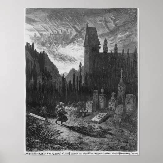 Der Wanderjuw im Friedhof Poster (Vorne)