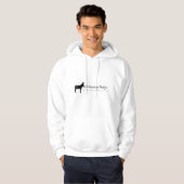 Der wandernde Esel-weiße LogoHoodie S Hoodie (Vorne ganz)