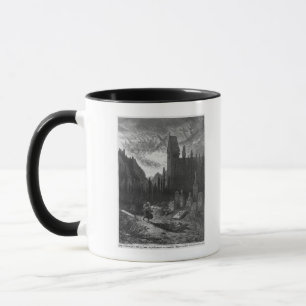 Der wandernde Jude im Friedhof Tasse