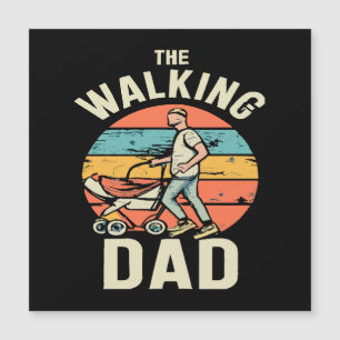 der wandernde Papa Magnetkarte