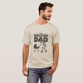 Der wandernde Vater Funny Skeleton Geschenk für de T-Shirt (Vorne ganz)