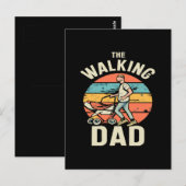 der wandernde Vater Postkarte (Vorne/Hinten)