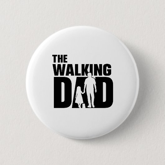 Der wandernde Vater Vater-Tochter-Button Button (Vorderseite)