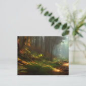 Der Wanderweg Digitale Kunst, Dichtung und Musik Postkarte (Stehend Vorderseite)