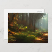 Der Wanderweg Digitale Kunst, Dichtung und Musik Postkarte (Vorne/Hinten)