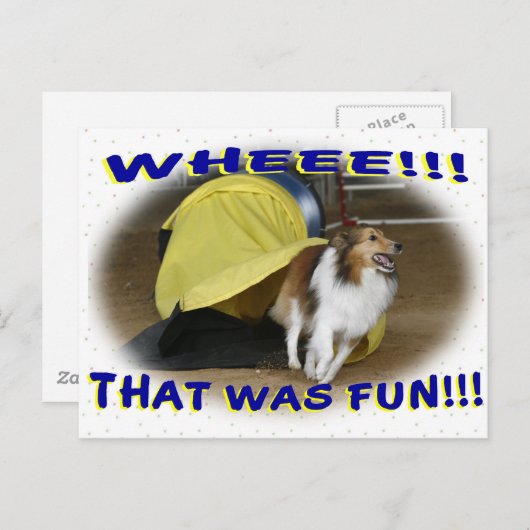 Der war Spaß Postkarte (Vorne/Hinten)