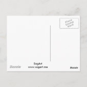 Der Warden sagte lustige T - Shirt Geschenke Postkarte (Rückseite)