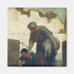 Der Washerwoman, c.1860-61 Magnet