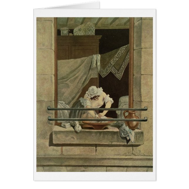 Der Washerwoman, graviert von J. Laurent Julien (Vorne)