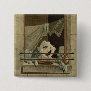 Der Washerwoman, graviert von J. Laurent Julien Button