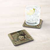 Der Washerwoman, graviert von J. Laurent Julien Getränkeuntersetzer (Rechte Seite)