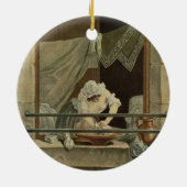 Der Washerwoman, graviert von J. Laurent Julien Keramikornament (Hinten)