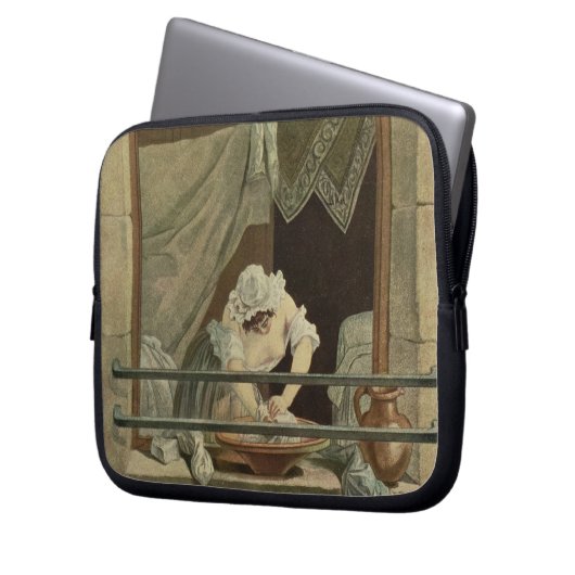 Der Washerwoman, graviert von J. Laurent Julien Laptopschutzhülle (Vorderseite Links)