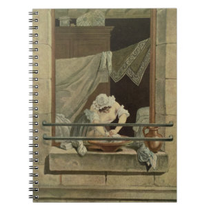 Der Washerwoman, graviert von J. Laurent Julien Notizblock