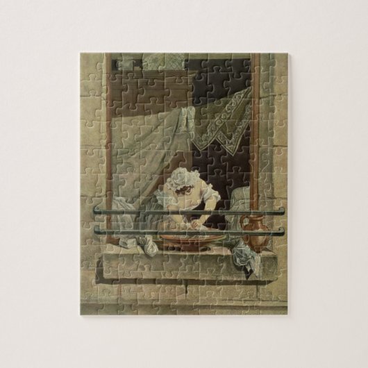 Der Washerwoman, graviert von J. Laurent Julien Puzzle (Vertikal)