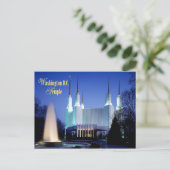 Der Washington D.C.-Tempel in Kensington, Maryland Postkarte (Stehend Vorderseite)