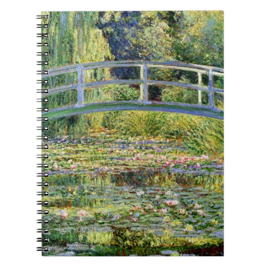 Der Wasser-Lilie Teich durch Monet schöne Kunst Notizblock (Vorderseite)