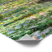 Der Wasser-Lily-Teich von Monet Fine Art Poster (Ecke)