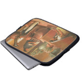 Der Wasser-Platz (Tortugo) Laptopschutzhülle (Vorne Knopf)