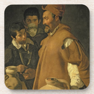 Der Wasser-Verkäufer von Sevilla, c.1620 (Öl auf Getränkeuntersetzer