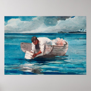 Der Wasserfächer von Winslow Homer Poster