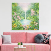 Der Wasserfall 1997 Leinwanddruck (Insitu (Wohnzimmer))