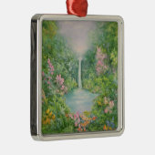 Der Wasserfall 1997 Silbernes Ornament (Rechts)