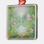 Der Wasserfall 1997 Silbernes Ornament (Links)