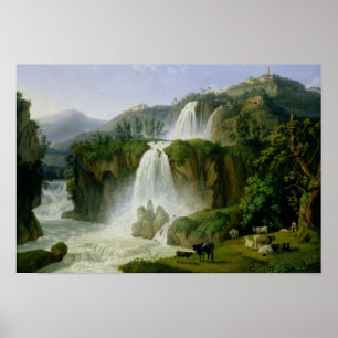 Der Wasserfall bei Tivoli, 1785 Poster
